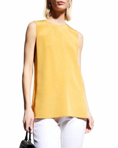 adela sleeveless blouse in spiced honey