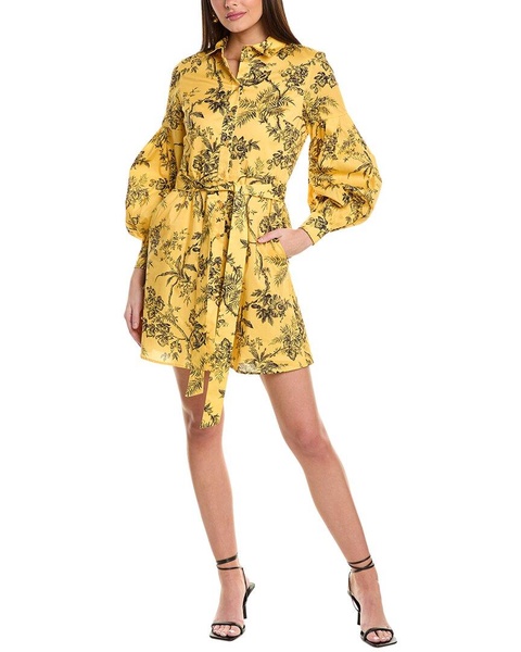 puff sleeve shirtdress