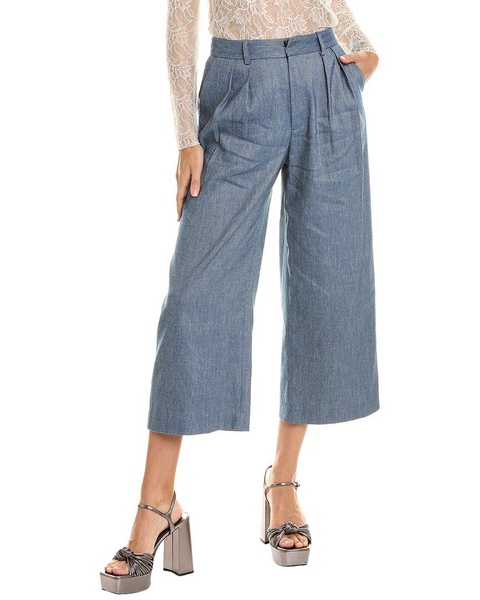 pompey linen-blend gaucho