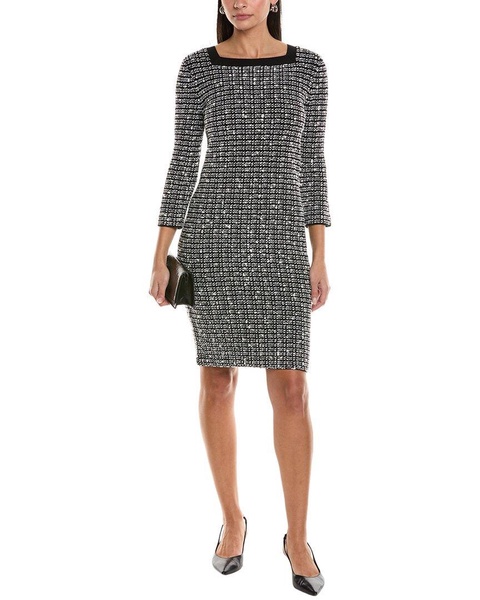 St. John Donna Wool-Blend Sheath Dress