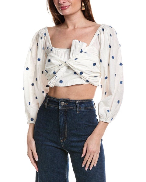 FARM Rio Flowers Crop Top