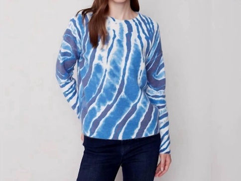 reversible drop shoulder in blue
