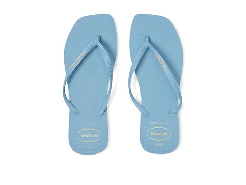 Slim Square Logo Pop Up Sandals