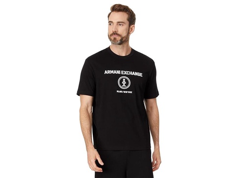 Stacked Ax Logo With Circle Regular Fit Tee