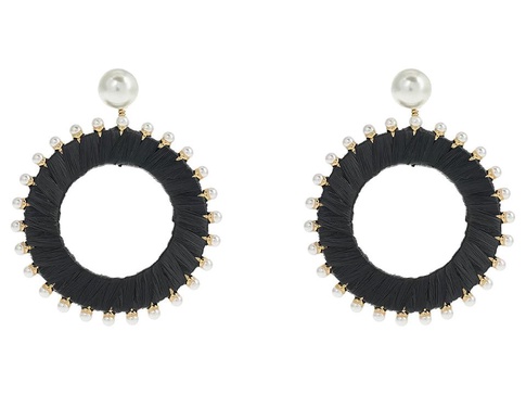 Francesca Drop Hoops Earrings