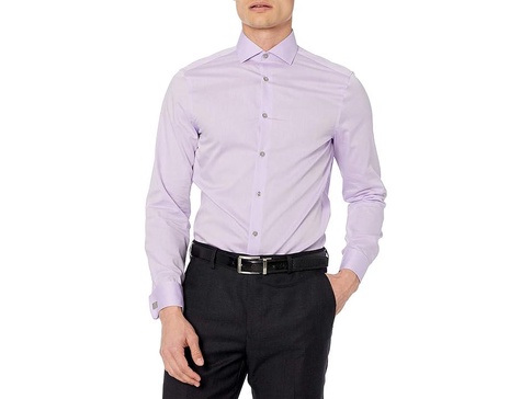 Calvin Klein Men's Dress Shirt Slim Fit Non Iron Solid French Cuff