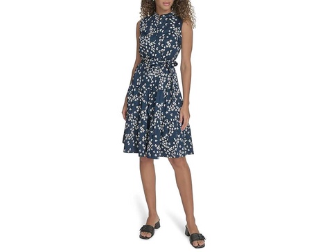 Tiered Slvless Cotton Dress