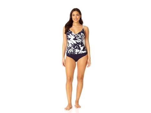 V Wire Elongated Underwire Tankini