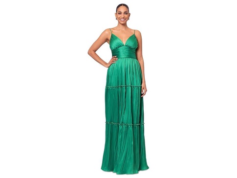Long pleared bodre gown
