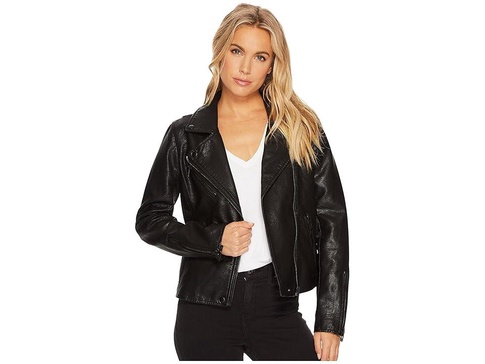 Faux Leather Moto Jacket
