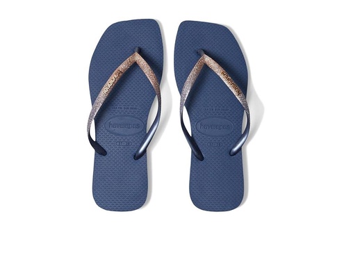 Slim Square Glitter Flip Flop Sandal