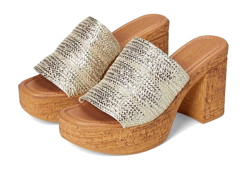 Applause Metallic Woven Sandal