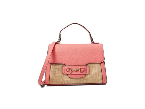 Anne Klein Straw Top Handle Satchel