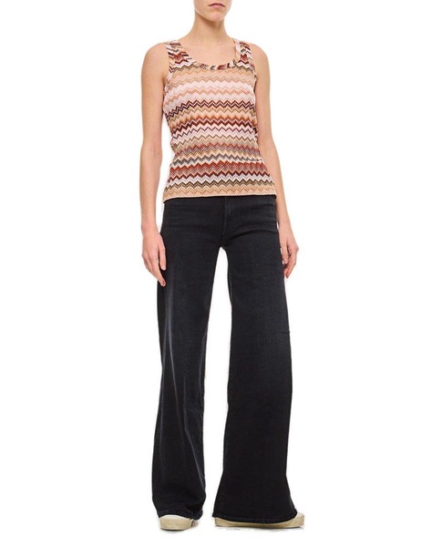 Chevron Blades Top With Sequins