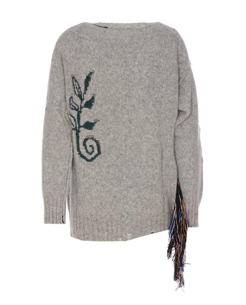 Folk artwork sweater