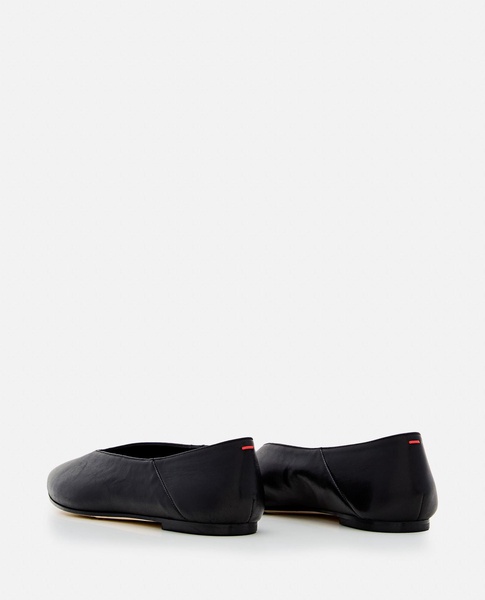 Black Moa Leather Ballerinas