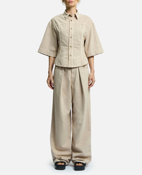 Lilas Twill Denim Pants