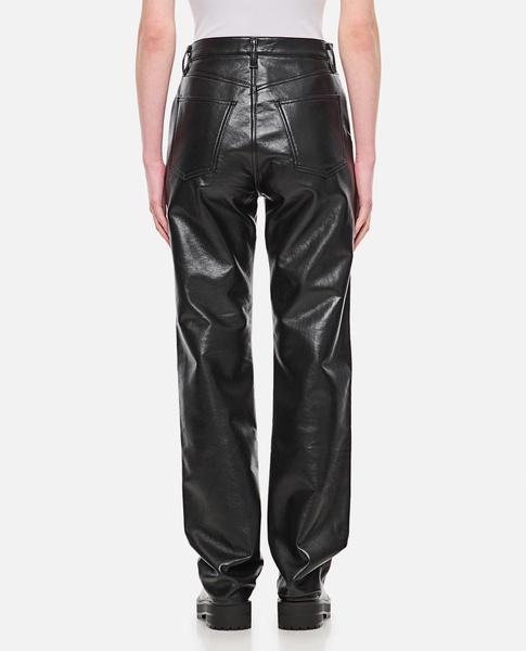 90's Pinch Waist Long In Leather