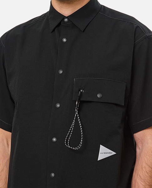 Black Shot Sleeves Shirt