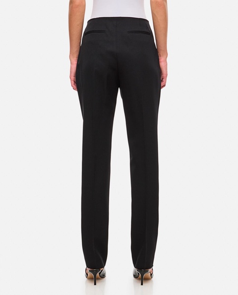 Wool Gabardine Straight Pants