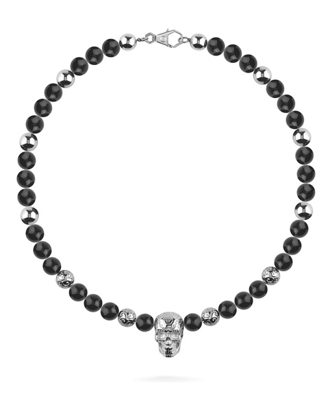 plein elite onyx beads necklace