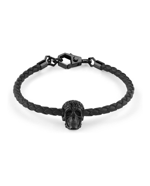 plein elite crystal calf leather bracelet
