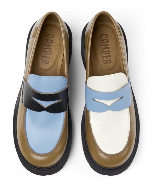 Multicolored Leather Loafer for Women