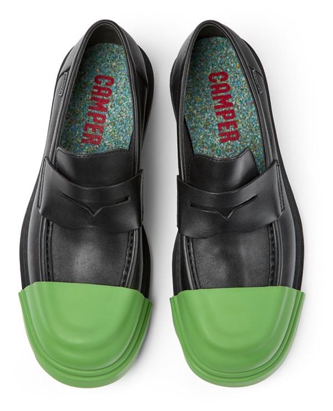 Black Leather Moccasin for Men