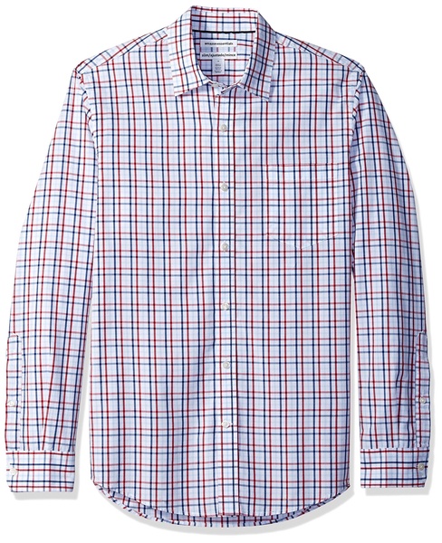 Amazon Essentials Men's Slim-Fit Long-Sleeve Poplin Shirt
