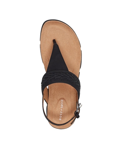 Women's Monte Woven T-Strap Flat Sandals