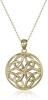 Amazon Essentials .925 Sterling Silver Celtic Pendant Necklace for Women, 18" Rolo Chain, Hypoallergenic Women's Jewelry