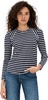 women's mason baseball tee, navy/white