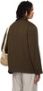 Brown Wadded Facing Jacket