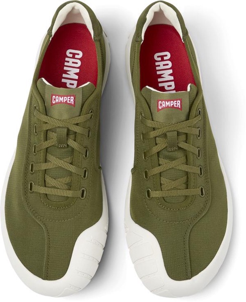 Green Textile Sneaker for Men