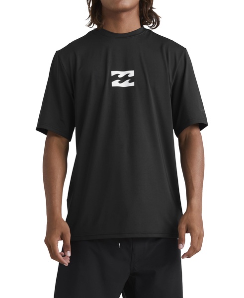 Billabong Men's All Day Wave Short Sleeve Loose Fit Rashguard 50+ Uv Protection