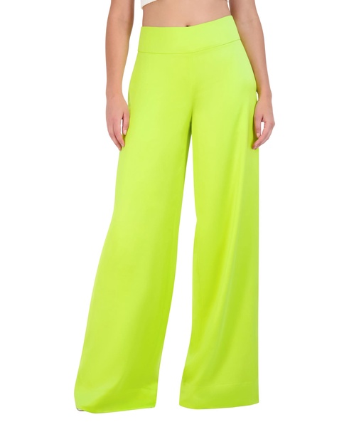 BCBGMAXAZRIA Women's Satin Wide Leg Pants
