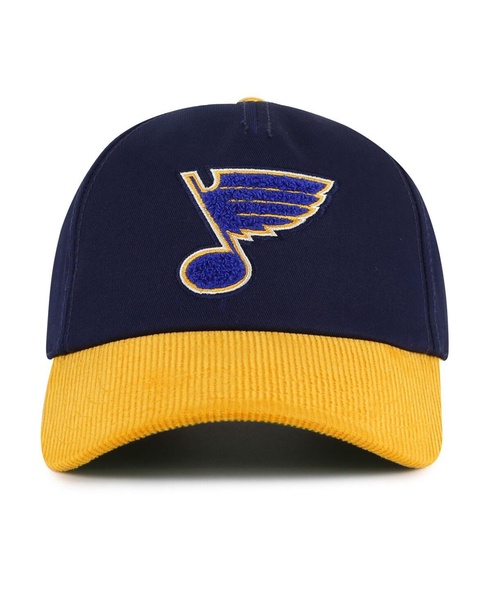 Men's Navy/Gold St. Louis Blues Burnett Adjustable Hat