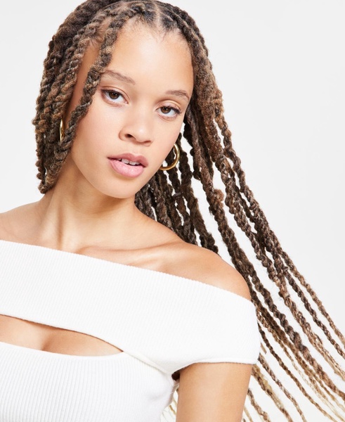 Women's Off-The-Shoulder Cutout Sweater Tank, Exclusively at Macy's