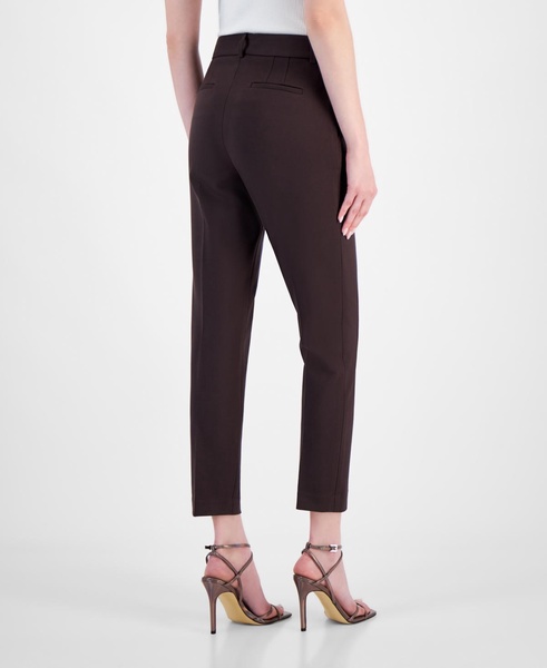 Women's Ponte Seamed-Front Ankle Pants