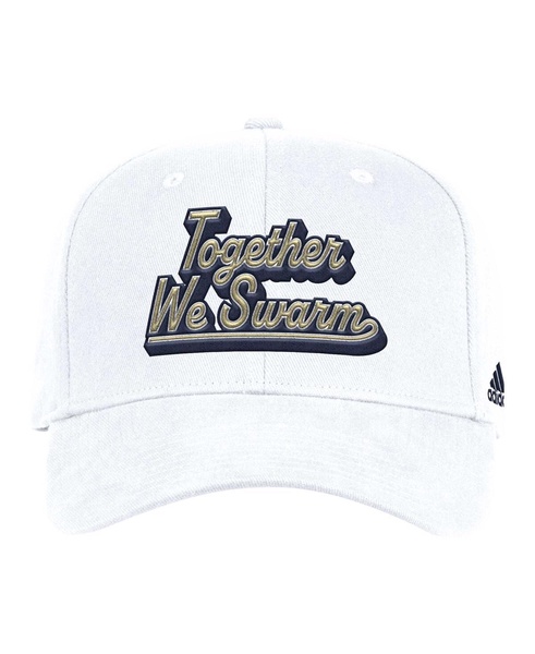 Men's White Georgia Tech Yellow Jackets Chant Flex Hat
