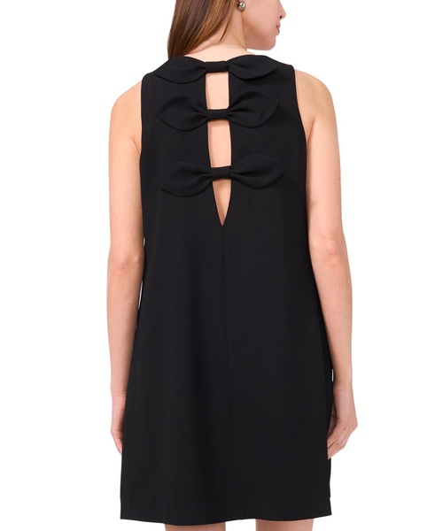 Women's Sleeveless Cutout Bow Sheath Dress
