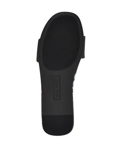 Women's Lolipop Single Band Flat Slide Sandals