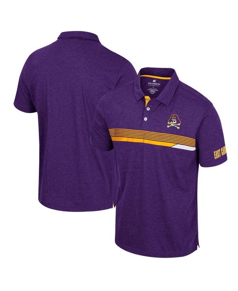 Men's Purple ECU Pirates No Problemo Polo Shirt