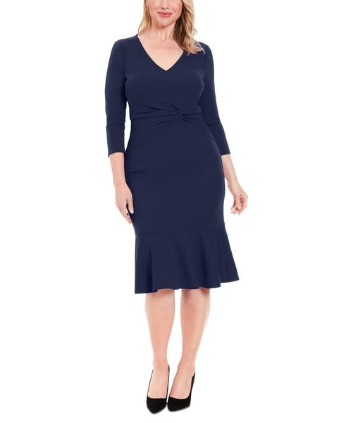 Women's Twist-Front Midi Dress
