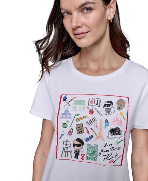 Women's Art Motif Logo T-Shirt