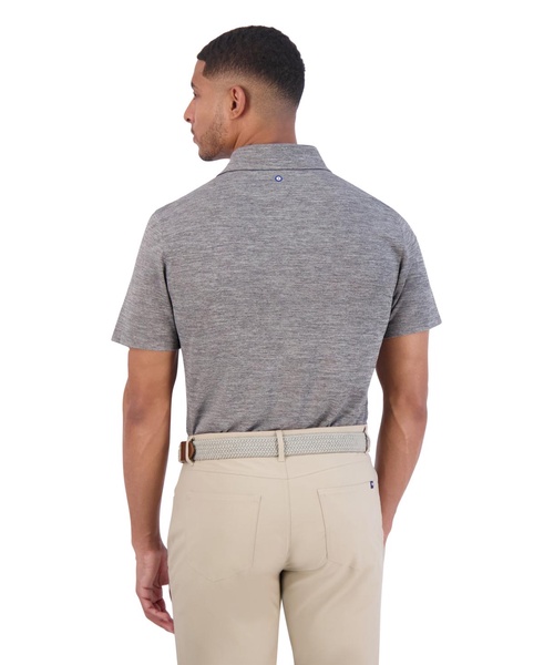 Men's Golf Yarn Dye Marled Sports Fit Polo Shirt