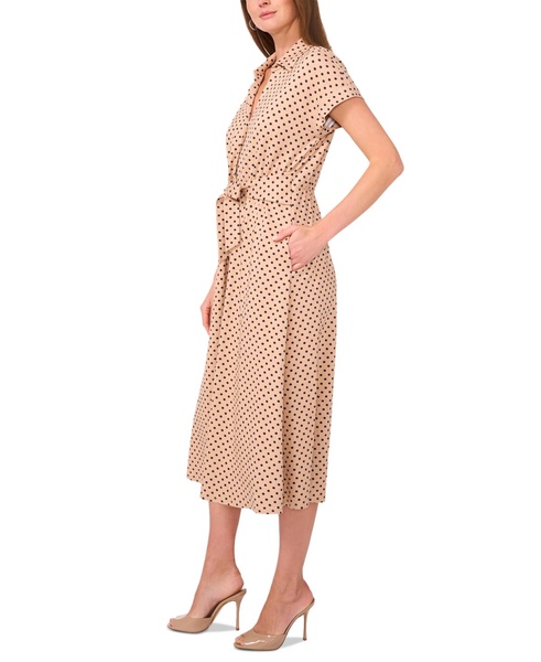 Women's Polka-Dot Midi Dress