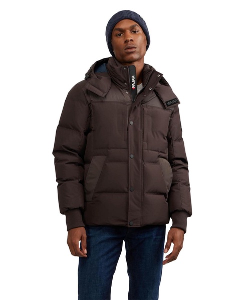 Men's Men s Comet Mixed Media Puffer with Detachable Hood