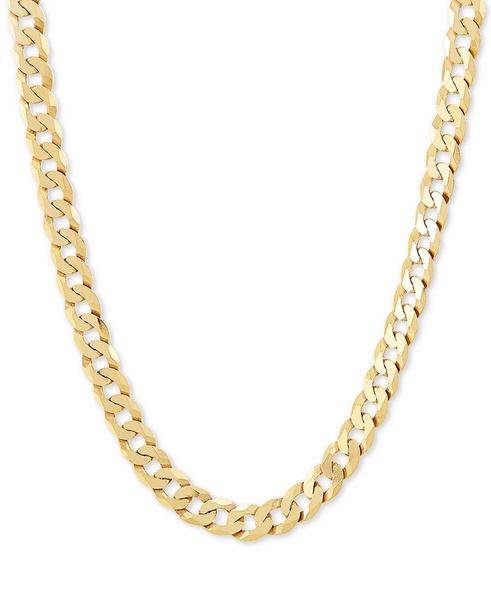 Curb Link 22" Chain Necklace (7mm) in Sterling Silver
