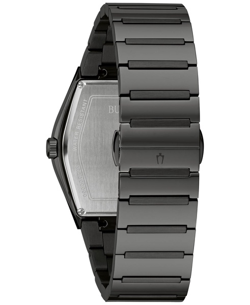 Men's Modern Gemini Diamond Accent Black Ion-Plated Stainless Steel Bracelet Watch 40mm